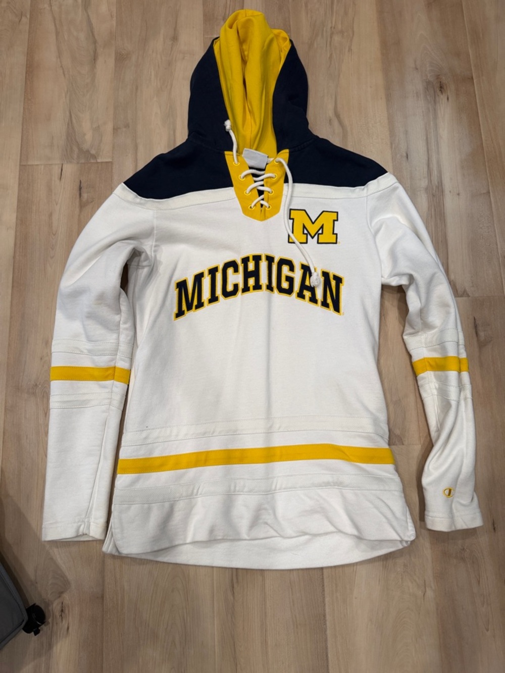 Champion Michigan Sweatshirt Football Hockey Official